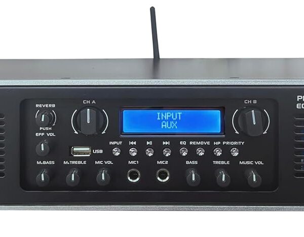 MR DJ AMP7000DSP 2Ch Clase AB 7000 W PA DJ Amplificador de potencia a bordo DSP Bluetooth USB