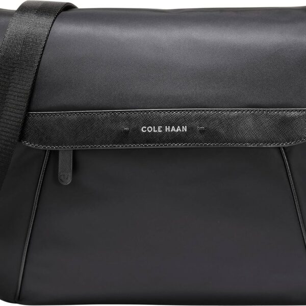 Bolsa Mensajero Cole Haan Carson Flap Messenger P125994 de Cuero Color Negro para Hombre