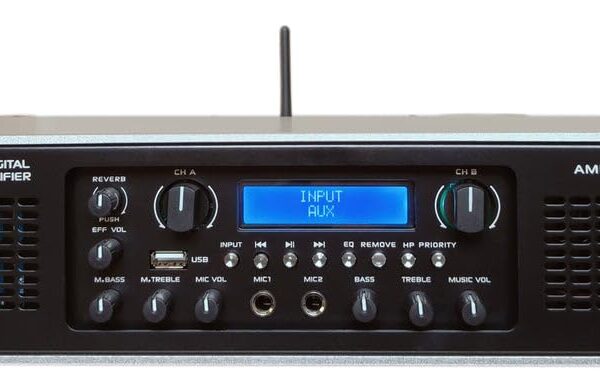 MR DJ AMP3000DSP 2Ch Clase AB 3000W PA DJ Amplificador de potencia a bordo DSP Bluetooth USB