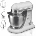 Geek Chef - Batidora eléctrica de pie, mezclador de alimentos con cabezal inclinable de 4.8 cuartos de galón, 12 velocid