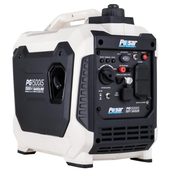 Generador Inversor Portátil Pulsar PG1500iS 1500 Watts Pico 1200 Watts Funcionamiento Silencioso 57 dB Color Blanco