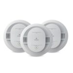 Kidde - Detector de humo y monóxido de carbono para el hogar, funciona con pilas AA, alertas de voz, paquete de 3 unidad