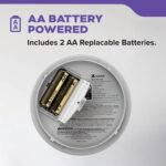Kidde Detector de humo y monóxido de carbono, funciona con batería de 10 años, con alertas de voz, luces de estado LED,
