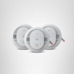 Kidde Detector de humo, cableado con batería de reserva de 10 años, interconectable, luces de estado LED, alarma de 85 d