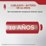 Kidde Detector de humo, cableado con batería de reserva de 10 años, interconectable, luces de estado LED, alarma de 85 d