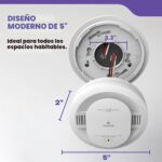 Kidde Detector de humo y monóxido de carbono cableado para el hogar, alertas de voz, batería de reserva de 10 años, paqu