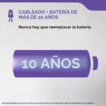 Kidde Detector de humo y monóxido de carbono, cableado con batería de reserva de 10 años, luces de estado LED, intercone