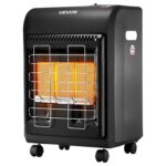 Calentador de Propano VEVOR LQ-KB1 6000 a 18000 BTU Gabinete Negro con 3 Niveles de Calor