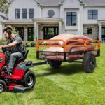 MegaChoice Carro de descarga de ATV resistente, remolque agrícola HD de 1500 libras con lados extraíbles, utilidad de ja