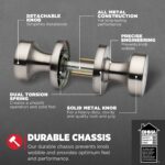 Pomo de Puerta Kwikset Pismo Privacidad Níquel Satinado Modelo 97300-933 Paquete de 10