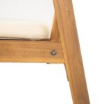 Juego de Comedor Christopher Knight Home Zed 322592 3 Piezas Madera de Acacia Mesa Redonda Color Teca y Gris