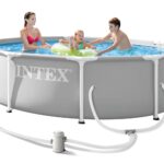 Piscina Intex 26701EP Prism Frame Redonda 10 pies x 30 pulgadas con Bomba de Filtro