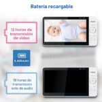 Monitor de Bebé VTech Smart HQ Max Twin WiFi 2 Cámaras Pantalla Dividida 7 Pulgadas Sensor 2K Visión Gran Angular Luz No
