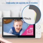 Monitor de Bebé VTech Smart HQ Max Twin WiFi 2 Cámaras Pantalla Dividida 7 Pulgadas Sensor 2K Visión Gran Angular Luz No
