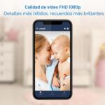 Monitor de Bebé VTech Smart HQ Max Twin WiFi 2 Cámaras Pantalla Dividida 7 Pulgadas Sensor 2K Visión Gran Angular Luz No