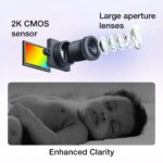 Monitor de Bebé VTech Smart HQ Max Twin WiFi 2 Cámaras Pantalla Dividida 7 Pulgadas Sensor 2K Visión Gran Angular Luz No