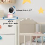 Monitor de Bebé VTech Smart HQ Max Twin WiFi 2 Cámaras Pantalla Dividida 7 Pulgadas Sensor 2K Visión Gran Angular Luz No