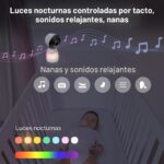 Monitor de Bebé VTech Smart HQ Max Twin WiFi 2 Cámaras Pantalla Dividida 7 Pulgadas Sensor 2K Visión Gran Angular Luz No