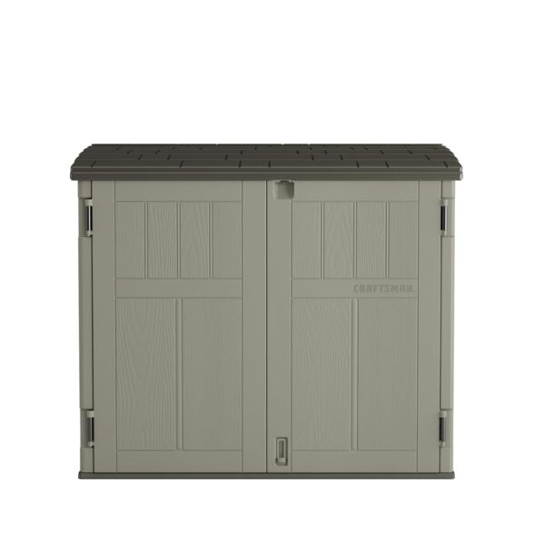 Cobertizo de Almacenamiento Craftsman BMSC2550 Horizontal 34 Pies Cúbicos Resina Multipared Gris