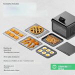 CHEF iQ MiniOven - Combo de freidora de aire y horno tostador inteligente, horno de convección de encimera 11 en 1, horn