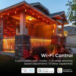 Guirnalda de Luces Enbrighten VIBE 86128 48 Pies 24 Bombillas Acrílicas RGBWIC Wi-Fi Bluetooth Exterior