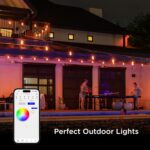 Guirnalda de Luces Enbrighten VIBE 86128 48 Pies 24 Bombillas Acrílicas RGBWIC Wi-Fi Bluetooth Exterior