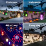 Guirnalda de Luces Enbrighten VIBE 86128 48 Pies 24 Bombillas Acrílicas RGBWIC Wi-Fi Bluetooth Exterior