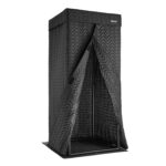 VEVOR Cabina vocal portátil, 6.56 pies de altura, estudio de grabación portátil con bolsa de viaje, soporte para tableta