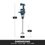 Waring Licuadora de inmersión EvolutionX comercial, motor de 1.5 caballos de fuerza, eje de acero inoxidable de 18 pulga