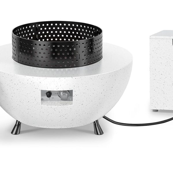 Fogata de Propano Ciays SEALOON-US VCCIFPT71G-29-US-11 29 Pulgadas 50000 BTU Certificación CSA Redonda con Rocas de Lava