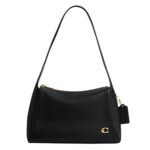 Bolso de Hombro Coach Lola CCC45 Cuero Negro 11.5 x 7.25 x 4 pulgadas
