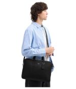 Bolso Coach Carlyle CCB52 Cuero Negro para Hombre Estilo Maletín con Correa Desmontable