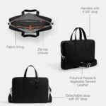Bolso Coach Carlyle CCB52 Cuero Negro para Hombre Estilo Maletín con Correa Desmontable