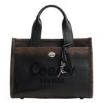 Bolso Cargo Coach CCC57 26 Cuero Negro Marrón para Mujer