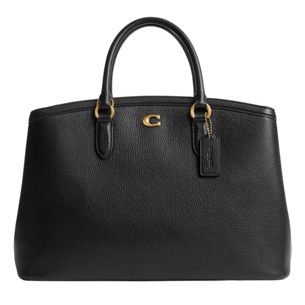 Bolso Coach Legacy Carryall 35 CU022 Cuero de Guijarro Negro con Correa Desmontable