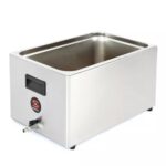 Sammic 1180065 Sous Vide - Tanque de cocina de acero inoxidable, capacidad de 56 litros/14.8 galones, 2/1 GN, aislado co