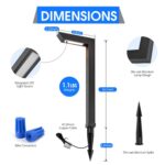 Luces de Paisaje LED Yankon ZDL1225B Bajo Voltaje 5W 200 Lúmenes IP65 Negro Paquete de 6