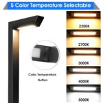 Luces de Paisaje LED Yankon ZDL1225B Bajo Voltaje 5W 200 Lúmenes IP65 Negro Paquete de 6