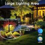Luces de Paisaje LED Yankon ZDL1225B Bajo Voltaje 5W 200 Lúmenes IP65 Negro Paquete de 6