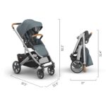 Carriola UPPAbaby Cruz V3 Callum Asiento Reversible Tamaño Completo Desde el Nacimiento hasta 50 Libras
