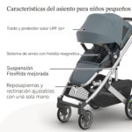 Carriola UPPAbaby Cruz V3 Callum Asiento Reversible Tamaño Completo Desde el Nacimiento hasta 50 Libras