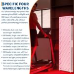 Panel de Terapia de Luz Roja GarveeHome RT1500 300 LED Doble Chip 660nm 850nm Soporte Ajustable Temporizador