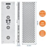 Panel de Terapia de Luz Roja GarveeHome RT1500 300 LED Doble Chip 660nm 850nm Soporte Ajustable Temporizador