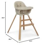 Silla Alta Convertible Delta Children babyGap Otto 23057-2428 3 en 1 Madera Color Avena Hasta 50 Libras