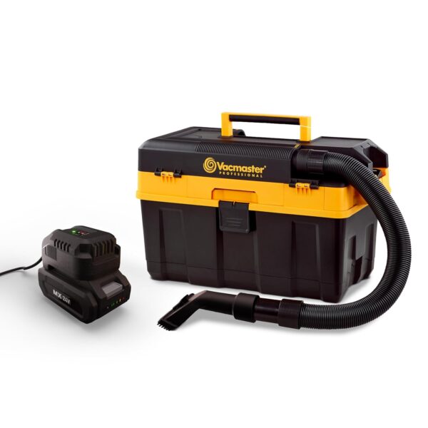 Vacmaster Professional 4 galones, 24V MAX aspiradora inalámbrica húmeda/seca para taller con batería de 4.0Ah - DVTB244
