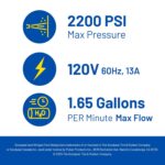 Lavadora a Presión Eléctrica Goodyear GYE22VT 2200 PSI 1.65 GPM Azul