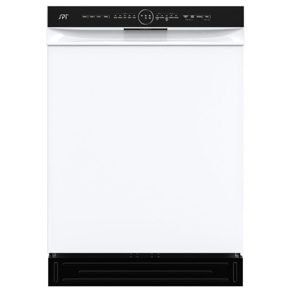SPT SD-6505W: Lavavajillas de bañera alta de acero inoxidable incorporado de 24 ″ con sistema de lavado inteligente, sec