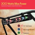 Barra de Sonido Pyle PWPSB3203 32 Pulgadas 200W Bluetooth Impermeable IPX6 con Luces LED