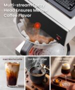 SYBO Cafetera comercial de 12 tazas, cafetera de goteo con 3 calentadores inferiores, cafetera de acero inoxidable