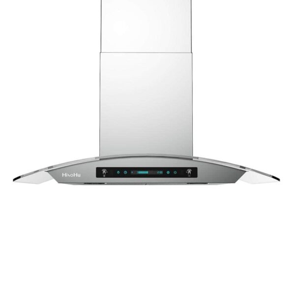 Campana de Extracción HisoHu HSHA03-30 29.52 Pulgadas 780 CFM Montaje en Pared Acero Inoxidable y Vidrio con Control por